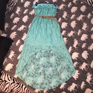 Trixxi turquoise lace dress size S